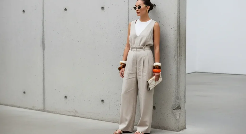 Resin Bangles + Minimal Outfit Casual Summer Outfits