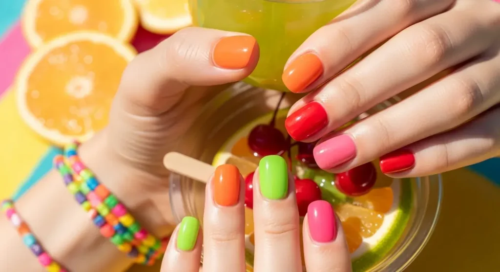 Short Nails in Juicy Jelly Tints Cute Summer Nail Inspo for 2025: Almond, Square & Short Styles
