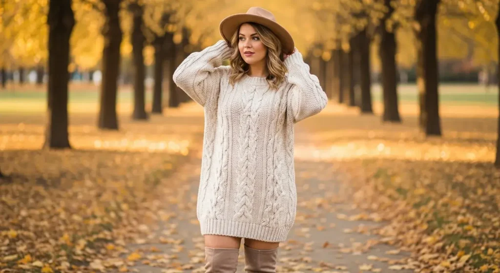Oversized Knit Energy Aesthetic Fall Outfits Ideas