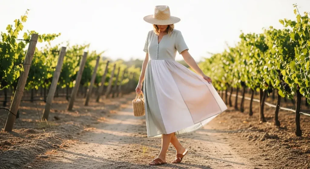 Breezy Dresses Summer Wine Tasting Outfits