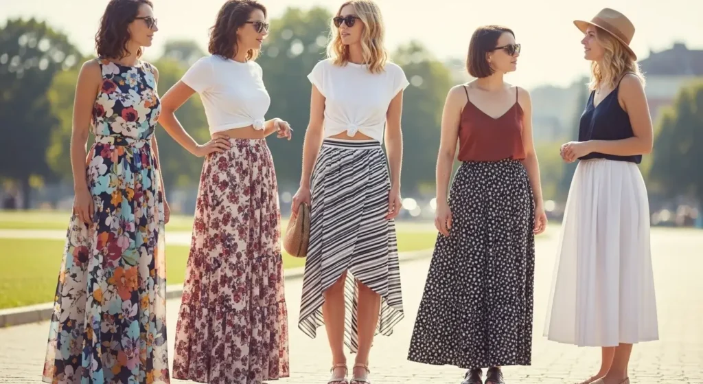  Style Tips for Long Skirt Outfits for Summer women.
