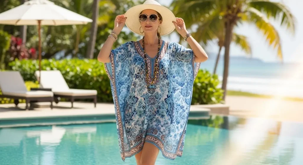 Stylish Swim Cover-Ups outfit for women over 40