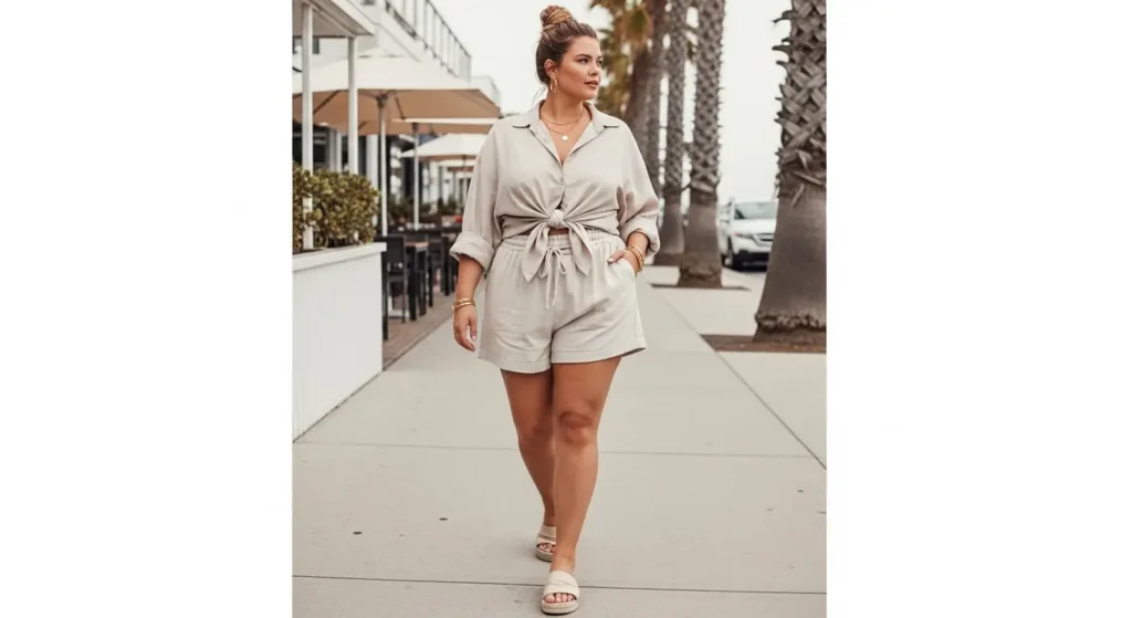 High-Waisted Shorts + Statement Tops
