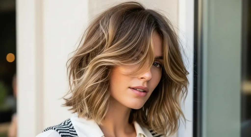 Textured Kitty Cut with Natural Waves Kitty Cut Hairstyles For Women