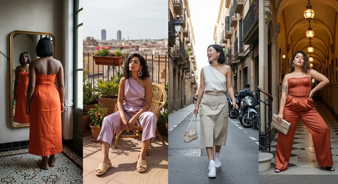 Gorgeous Summer Outfits to Wear in the Catalan Capital