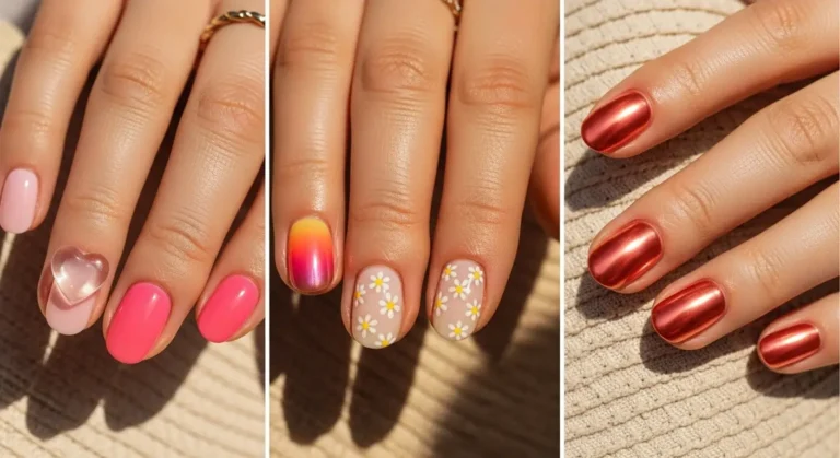 Round Summer Nails