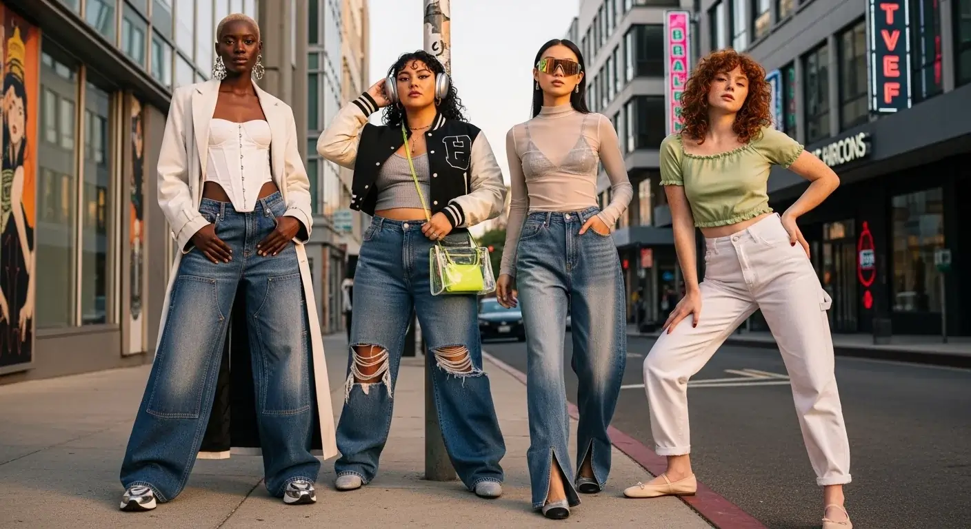Trendy Baggy Jeans Outfits for Women