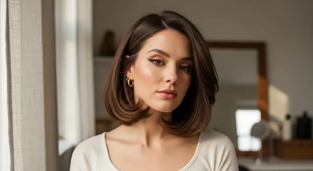 Long Kitty Cut (Lob Length) Kitty Cut Hairstyles For Women