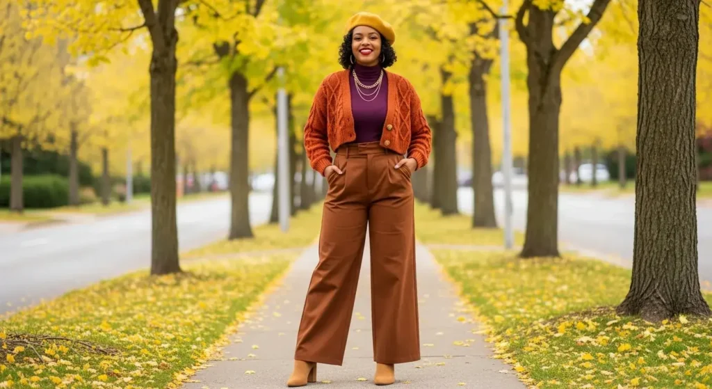 Pumpkin Spice Palette Aesthetic Fall Outfits Ideas