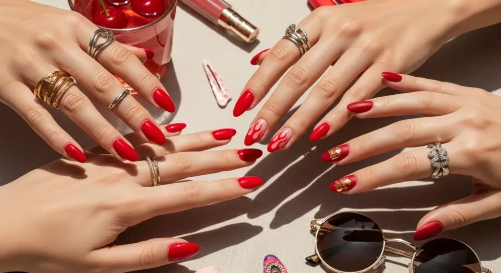 Final Thought Red Summer Nails
