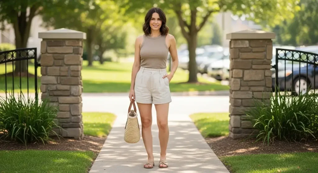 Final Thoughts of summer outfit for moms.