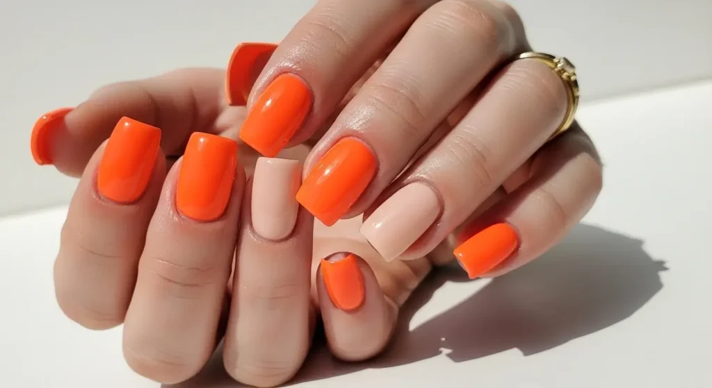 Orange Sorbet Shorties Colorful Summer Nails to Try in 2025