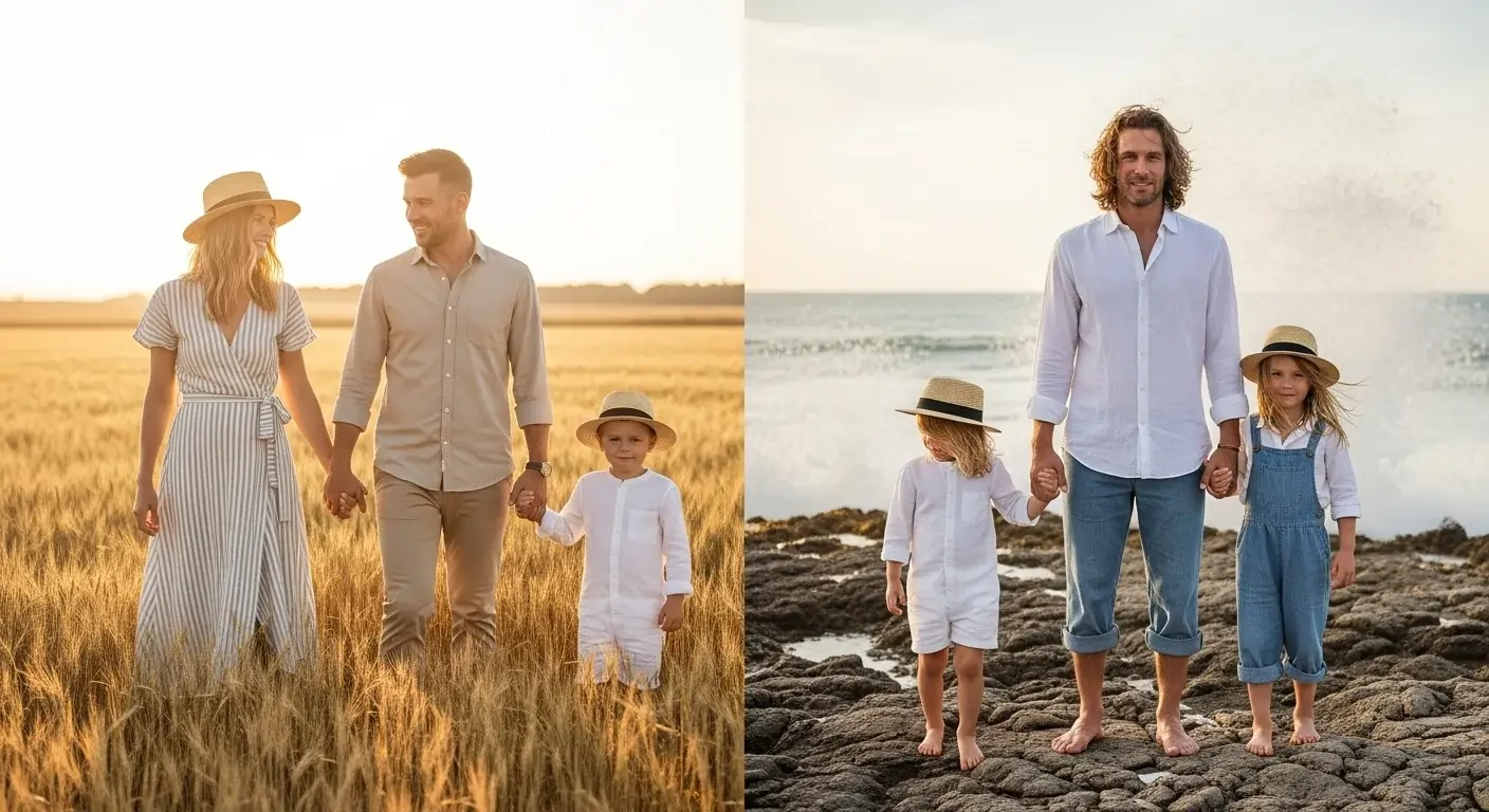 Summer Family Photoshoot Outfits