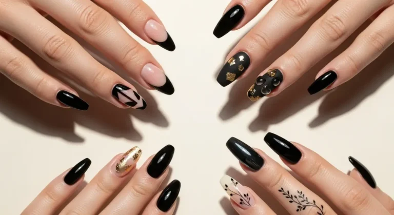 Black Summer Nails That Pop