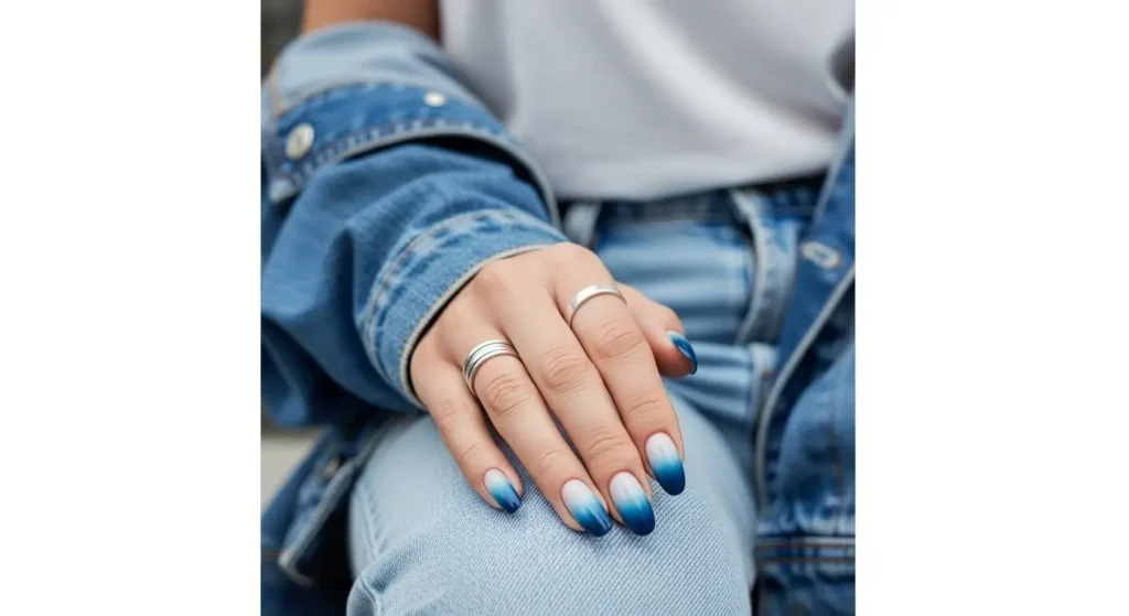 Blueberry Ombre Nails