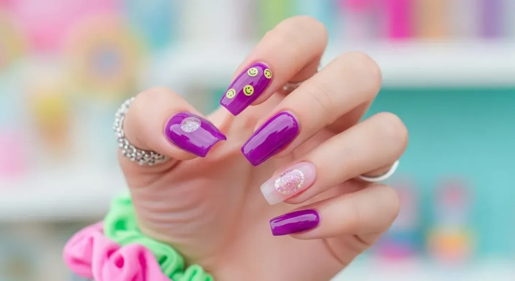 Jelly Grape Nails Purple Summer Nails You’ll Love