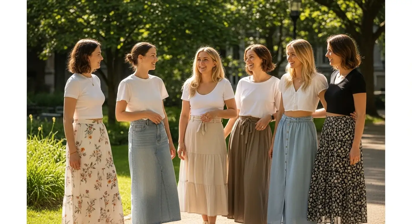 Long Skirt Outfits for Summer