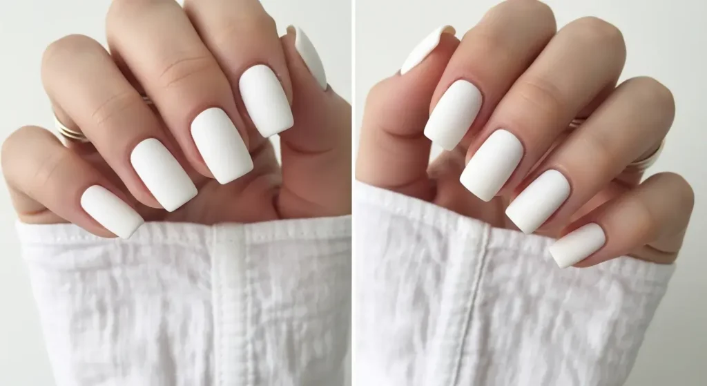 Matte Marshmallow Nails Fresh White Nail Looks for Summer
