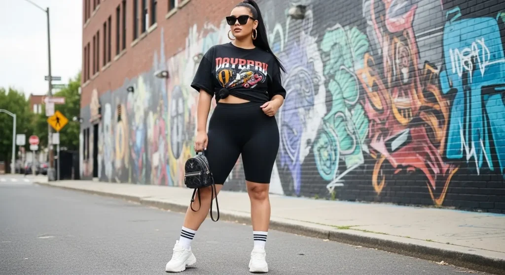 High-Waisted Shorts + Statement Tops
