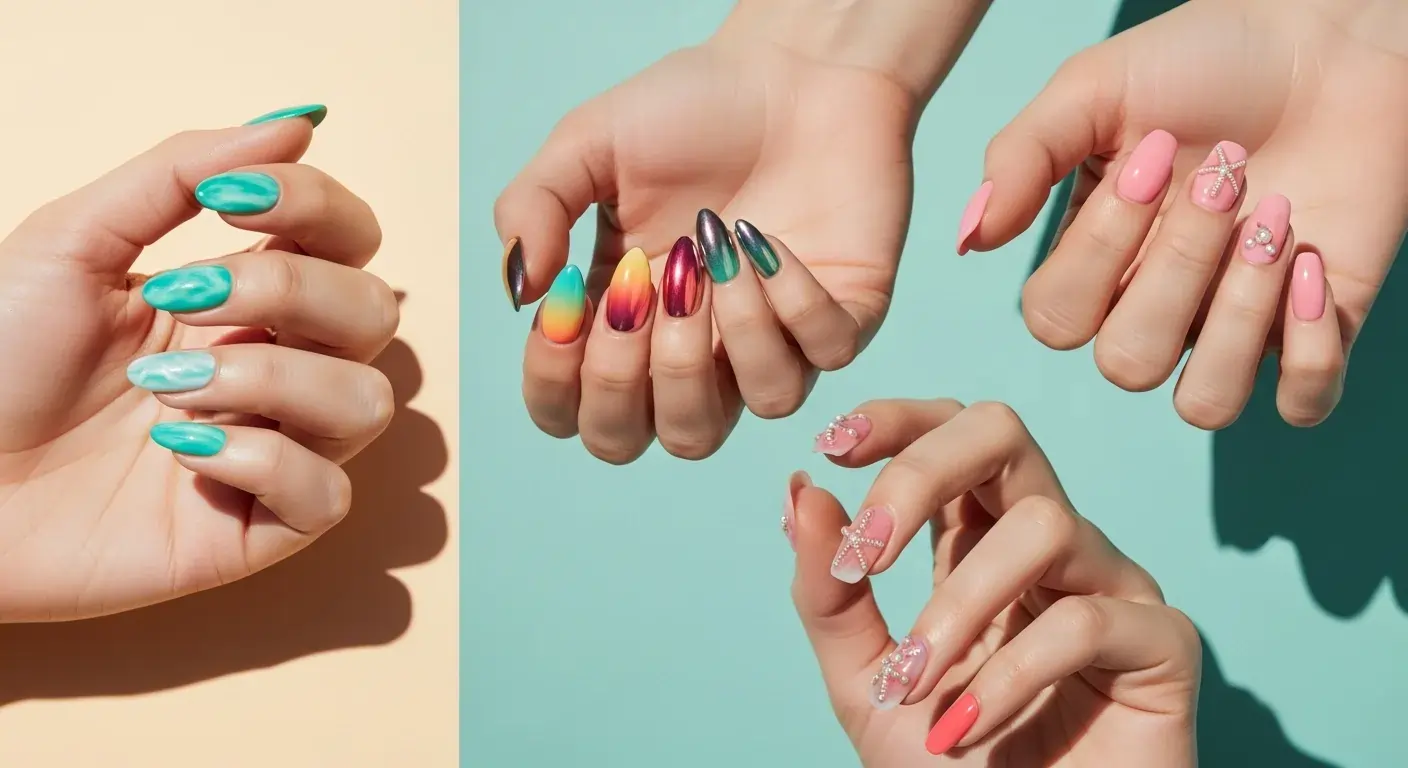 Beach Nails That Shine in Summer