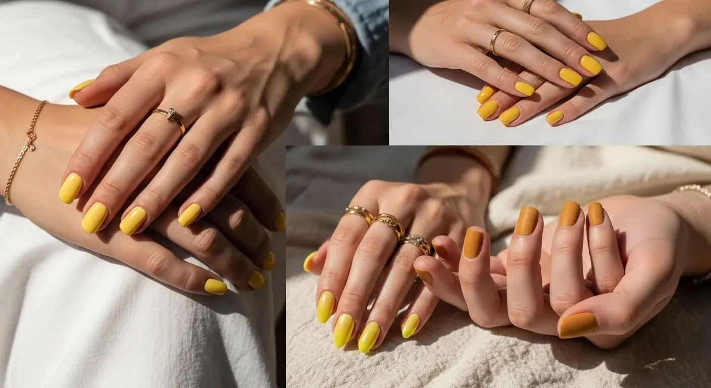 Bright Yellow Nails Made for Summer 2025