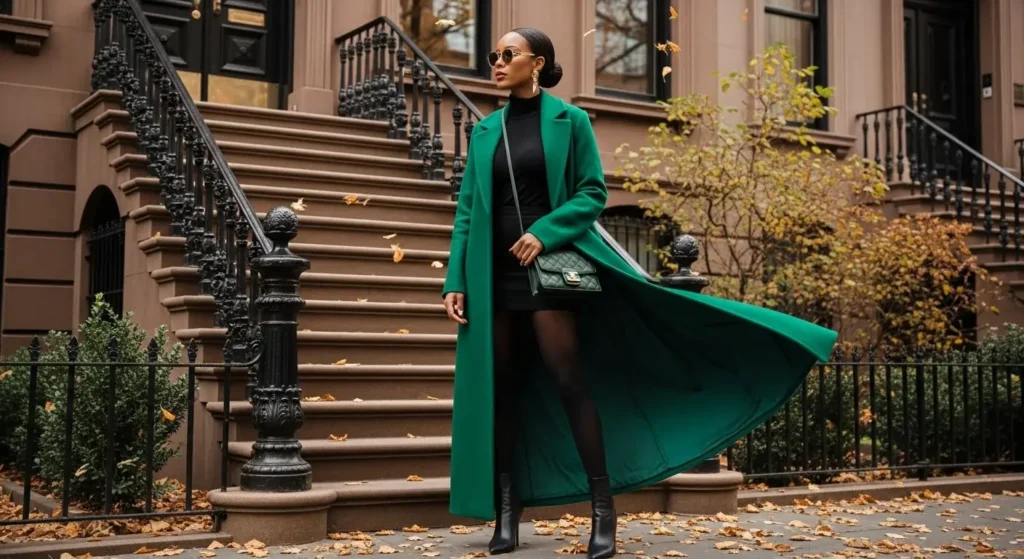 Statement Coat Moment Aesthetic Fall Outfits Ideas