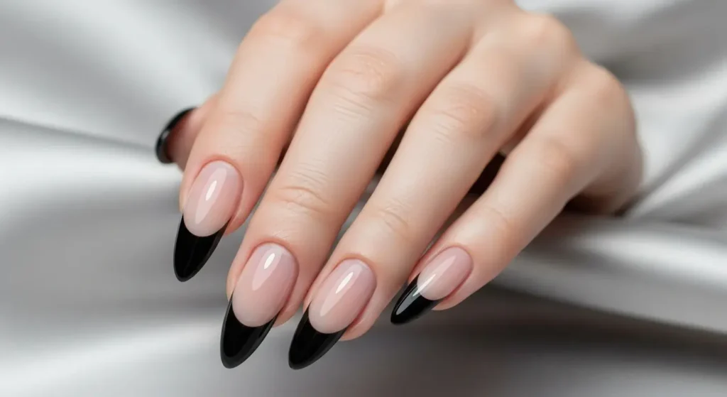 Black French Tips Black Summer Nails That Pop