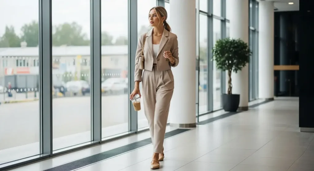 Monochrome Co-Ord Set Summer Business Casual Outfits
