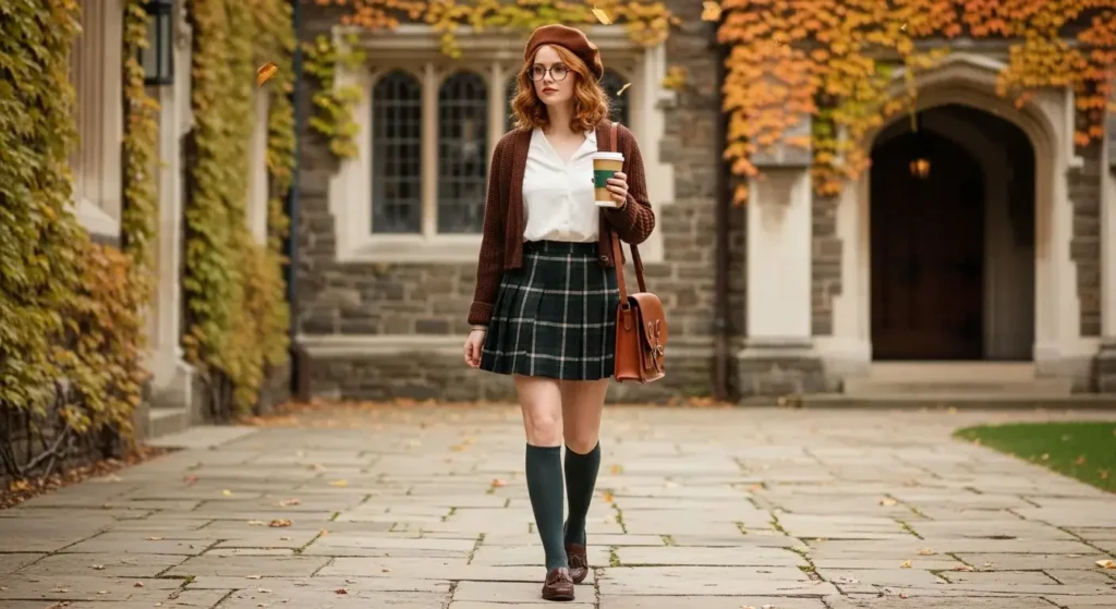 Dark Academia Chic Aesthetic Fall Outfits Ideas