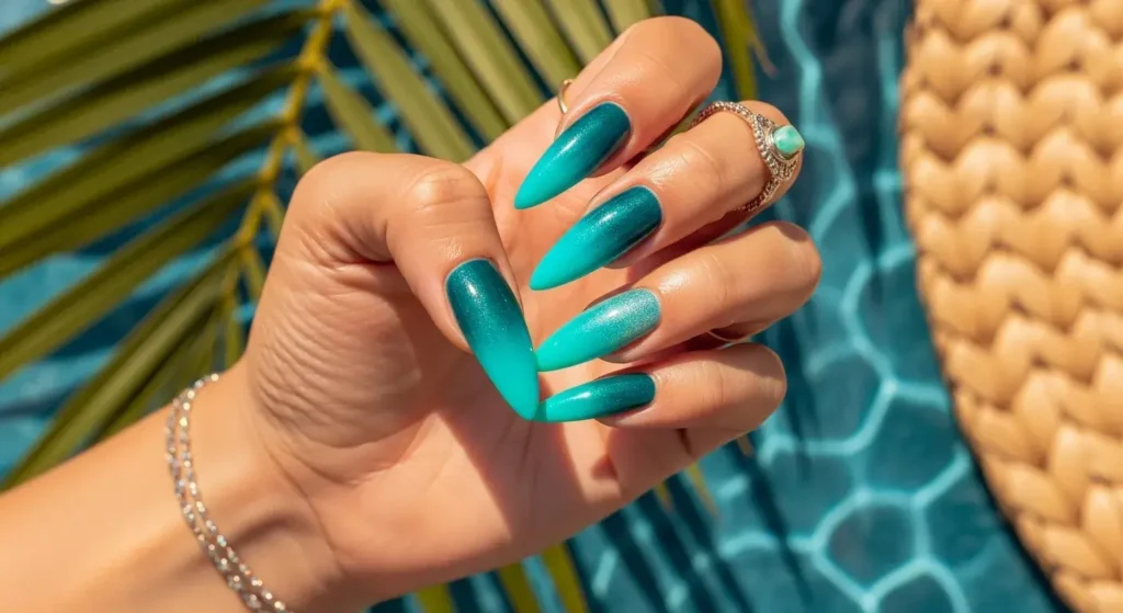 Tropical Teal Ombre