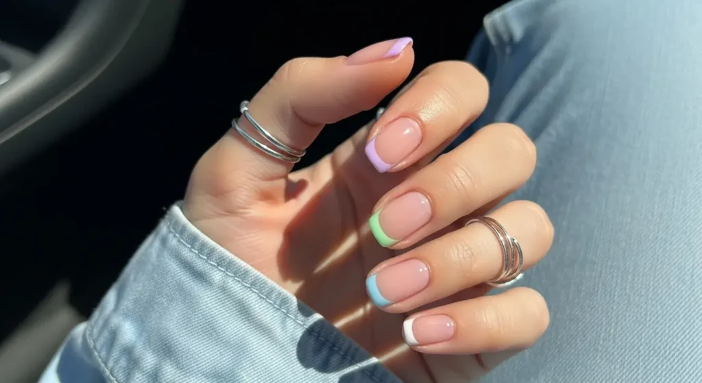 Micro French Tips on Short Nails Cute Summer Nail Inspo for 2025: Almond, Square & Short Styles
