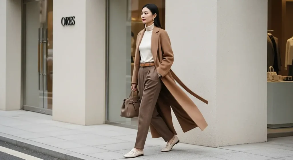 Warm Minimalism Aesthetic Fall Outfits Ideas