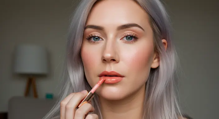 Peachy Nude Lips Summer Makeup Looks