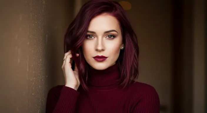Blood Red or Ruby Tones Halloween Hair Color Ideas