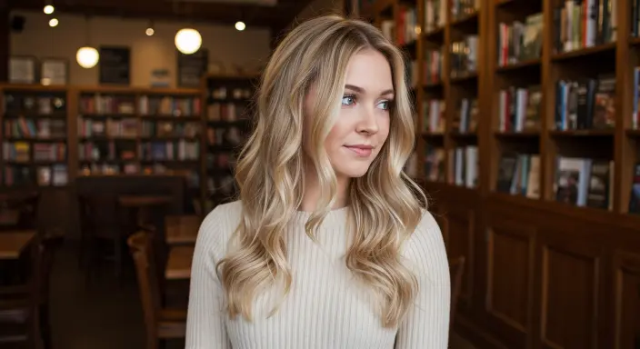 Rooted Champagne Blonde Blonde Hair Color Ideas