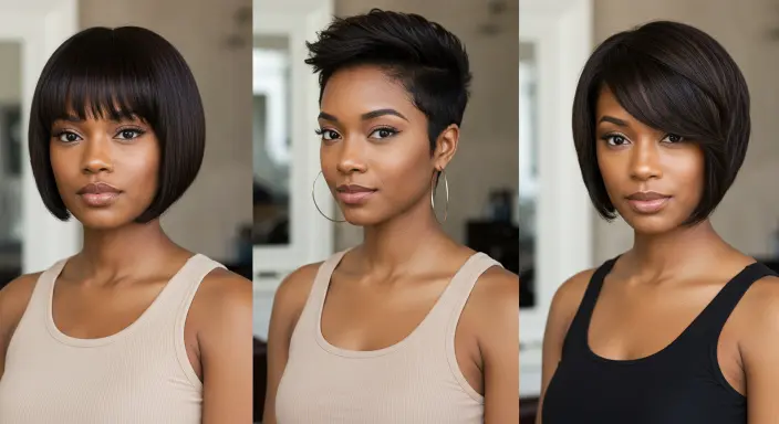 short silk hairstyles