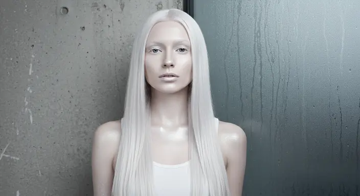 Silver or Ghost White Halloween Hair Color Ideas