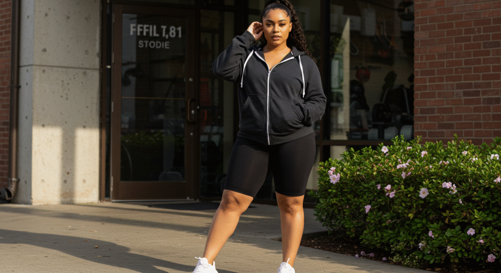 Minimalist Aesthetic: Neutral Sets + Clean Lines Plus Size Aesthetic Outfit Ideas