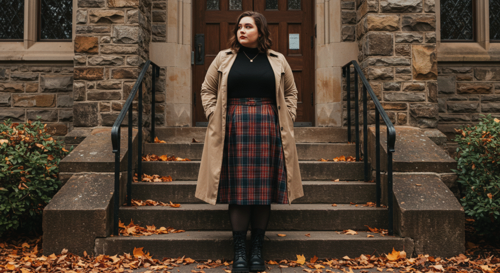 Baddie Aesthetic: Bodycon Dresses + Statement Outerwear Plus Size Aesthetic Outfit Ideas