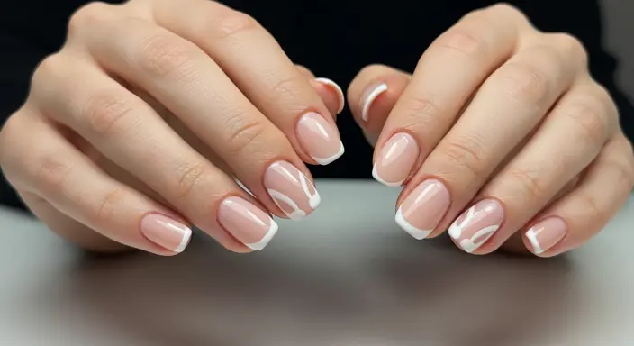 Negative Space Bunny Ears Easter Nail Designs