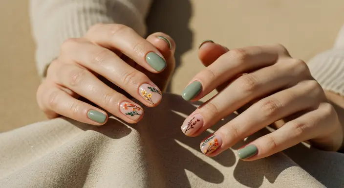 Wildflower Desert Blooms Western Nail Ideas