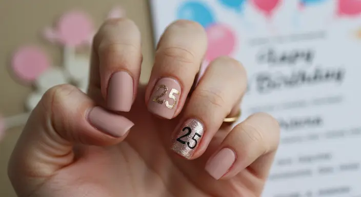 Birthday Number Nails Birthday Nails 