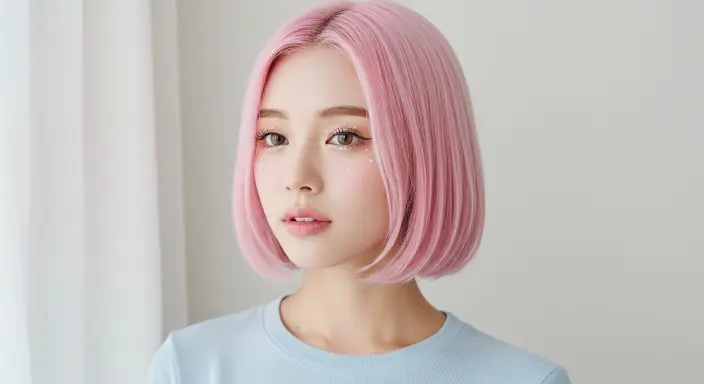 Candyfloss Pink or Pastel Hues Halloween Hair Color Ideas