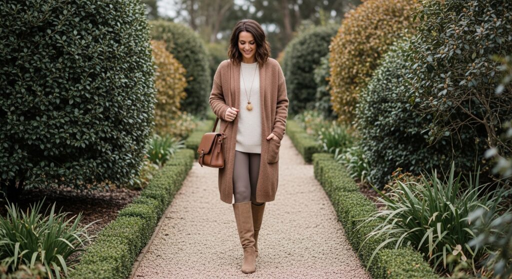 Long Wool Coat + Tailored Trousers + Cashmere Turtleneck Classy Winter Outfits