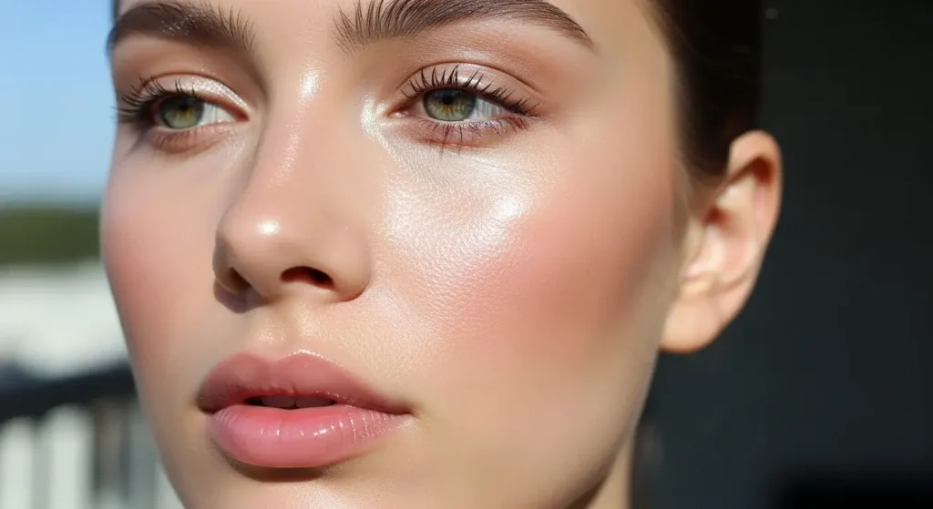 Cool-Toned Glazed Minimal Soft Summer Makeup