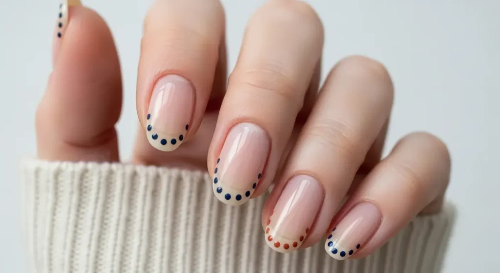 Negative Space Dots Nail Designs