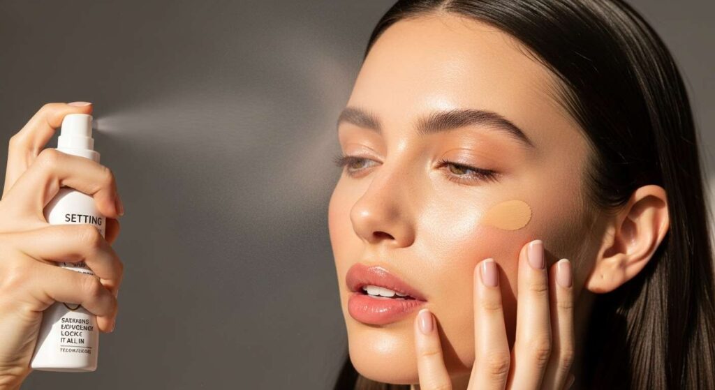 Setting Spray to Lock It All In Light Summer Makeup