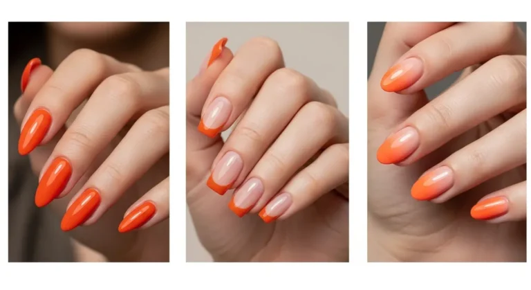 Gorgeous Orange Nails