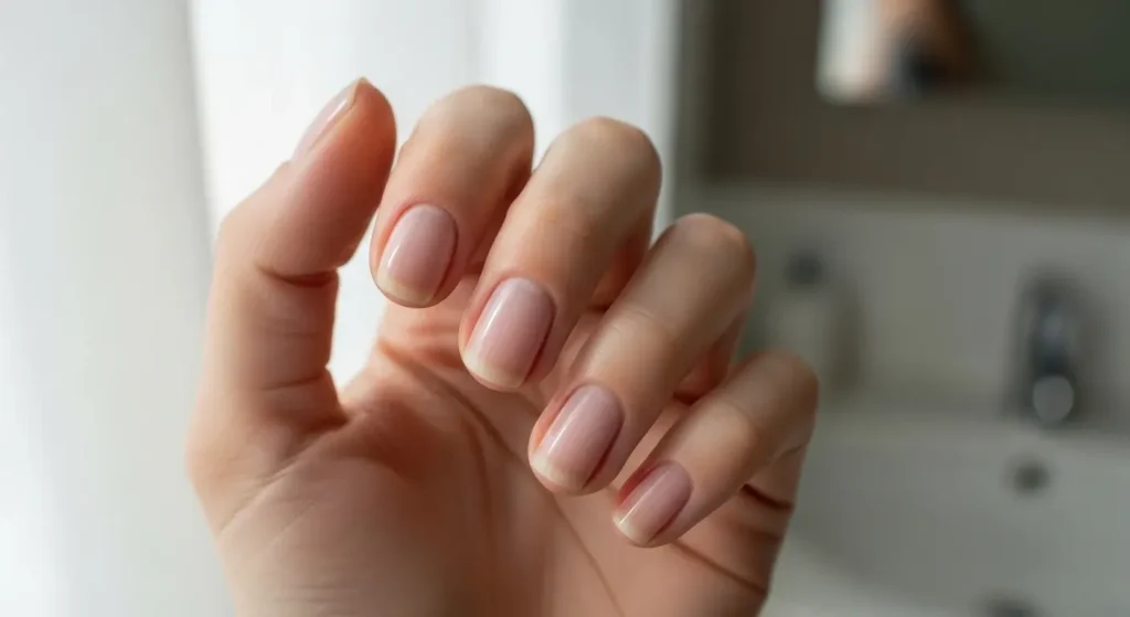 Barely-There Blush July Nail Color Ideas