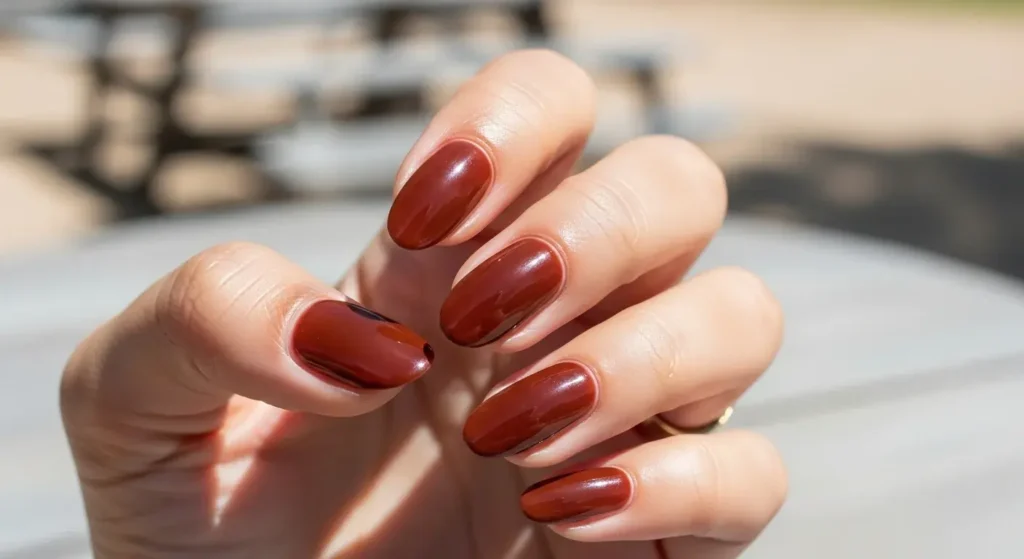 Cherry Cola Jelly July Nail Color Ideas